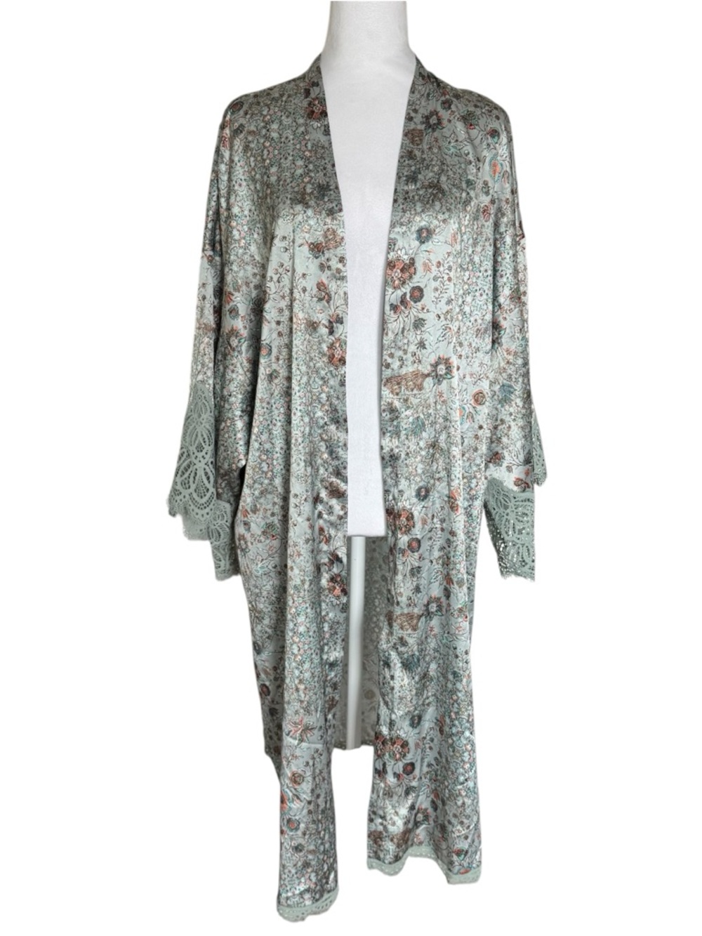 Victoria’s Secret Dream Angels Satin Floral Kimono Robe M/L NWT - Picture 2 of 12